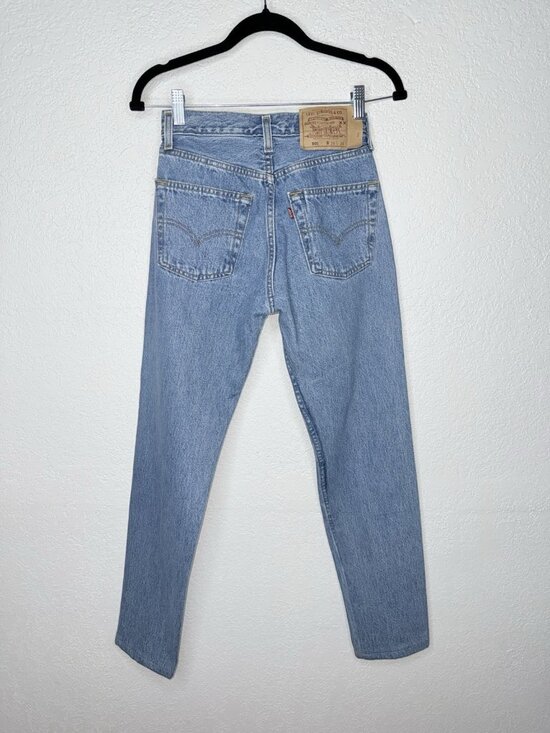 Levi's Denim - Vintage Levis 501 Jeans Womens 28x32 Blue 90s Made USA Button Fly 6501-0193 P